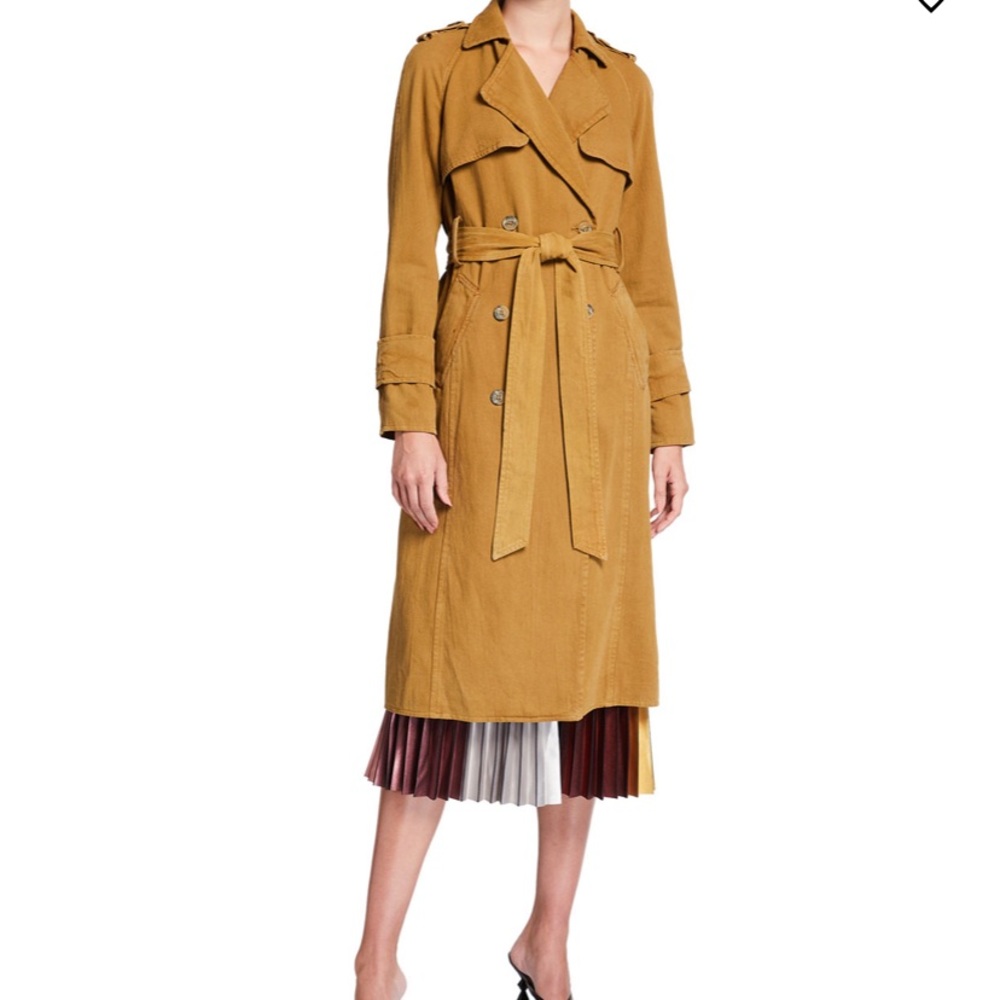 Le Superbe Delon Tan Twill Trench Coat